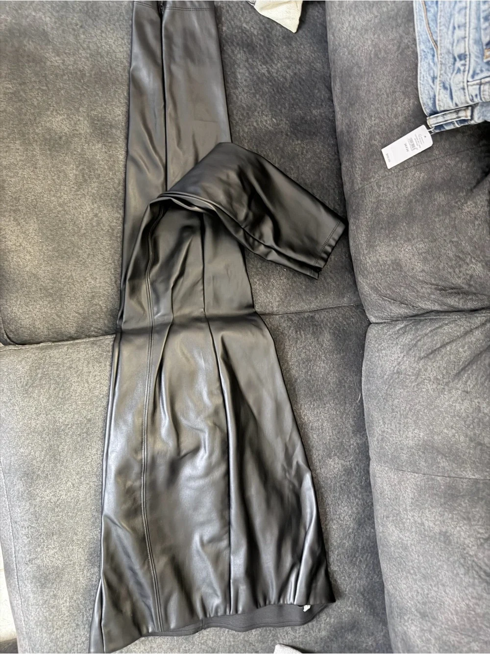 Charlotte Russe Black Faux Leather Pants – Size Large